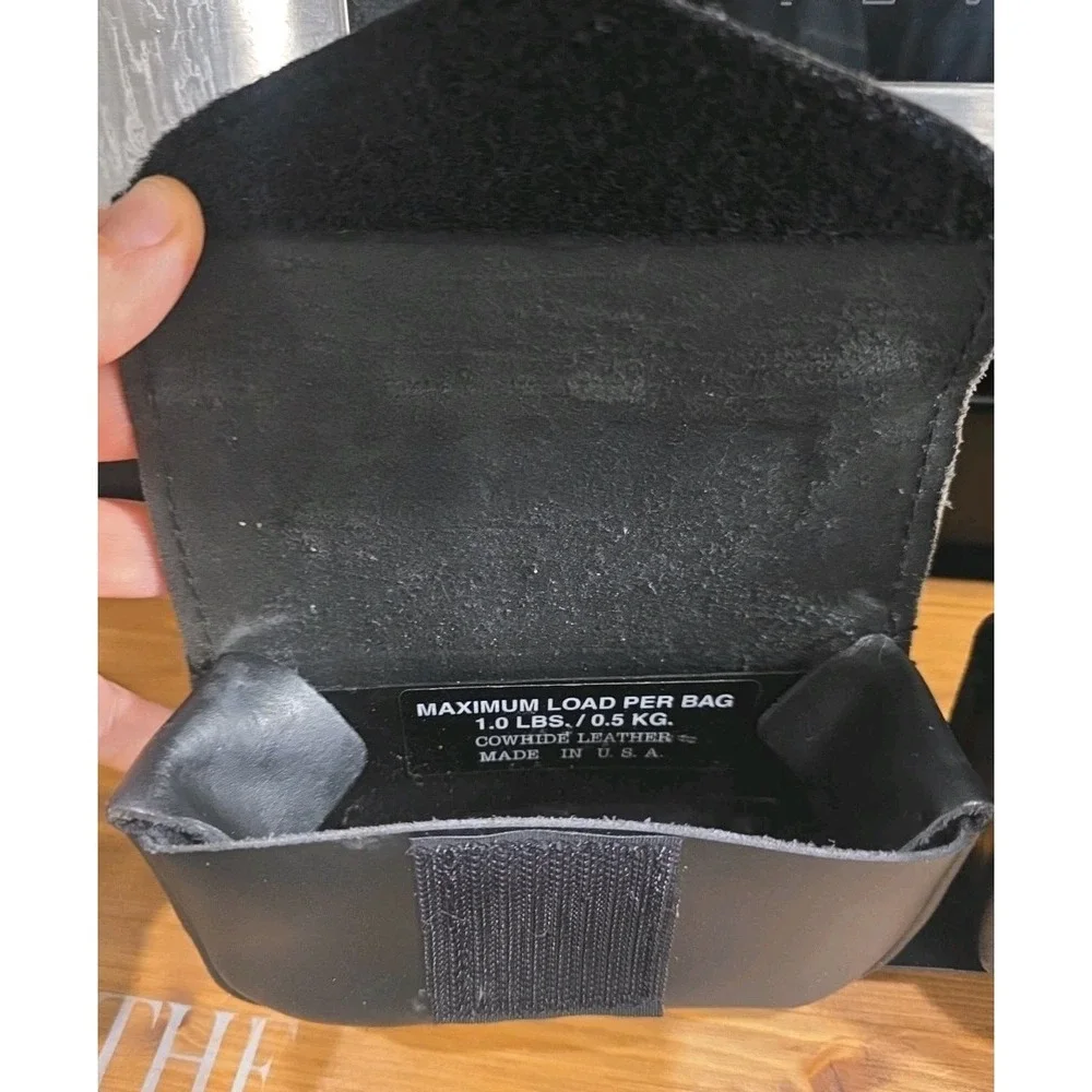 Harley‎ Davidson Black Cowhide Leather Clip On Side Saddle Bags